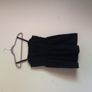 Wild Fable mini dress, black, size large with ruffled detail.